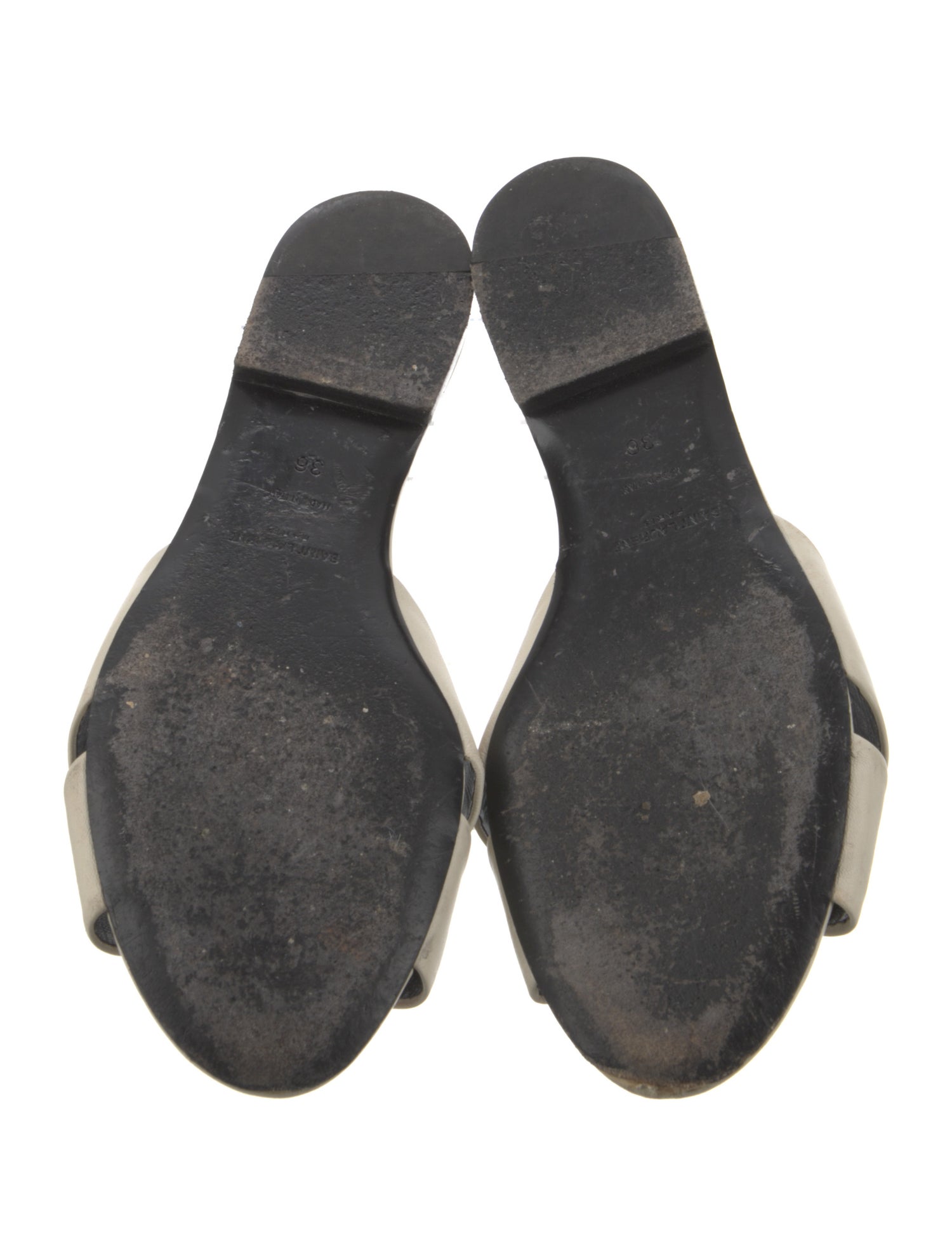 Saint Laurent Leather Slides